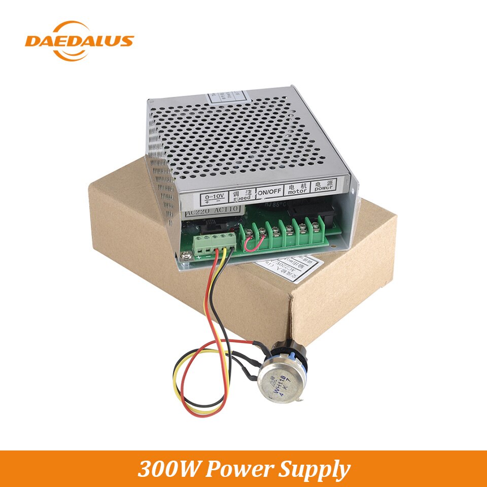 Daedalus 300W Spindle Motor Power Supply 22V 110V Mach3 Power Adjust Governor With Speed Controll for 300W Spindle CNC Tool