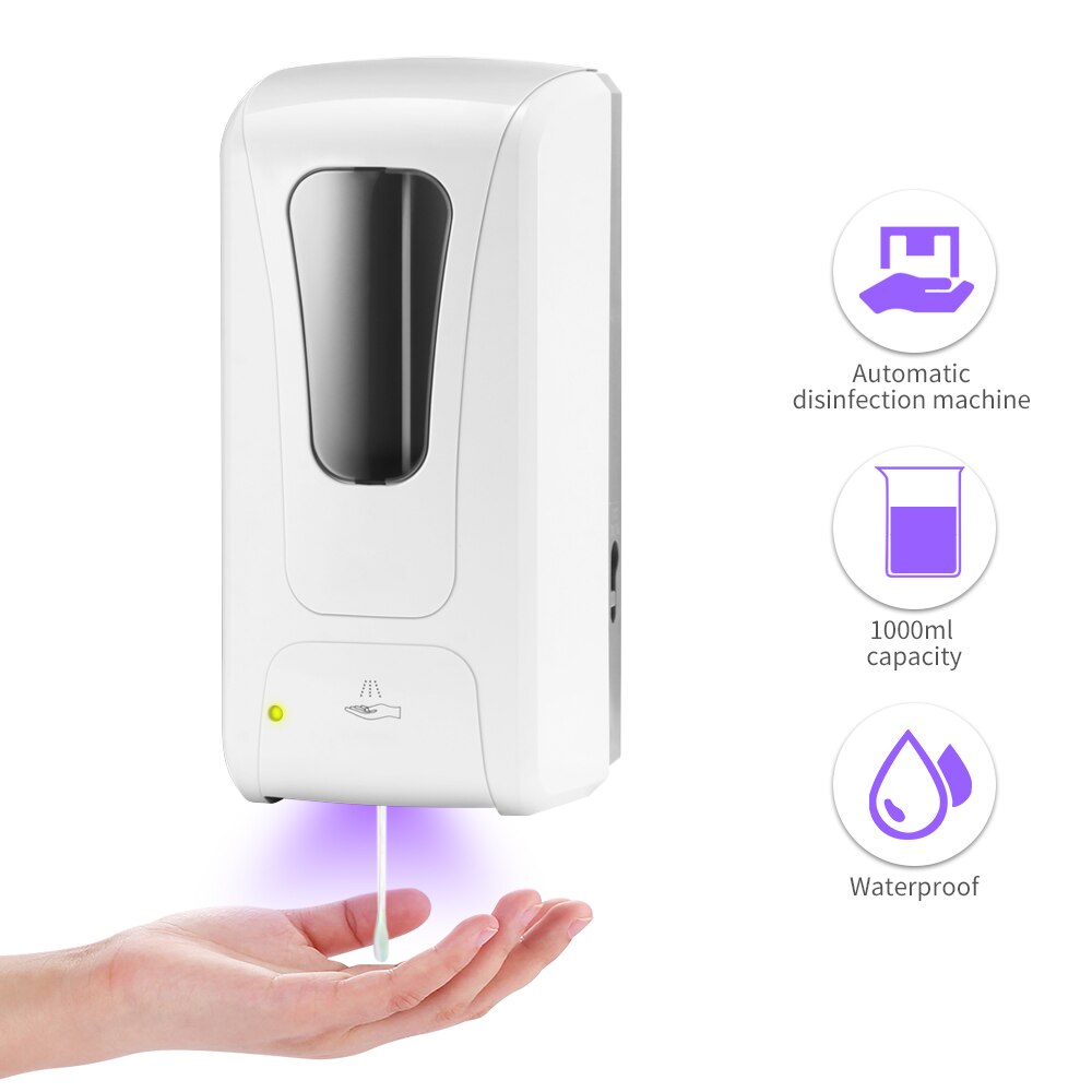 Automatic Disinfection Machine 1000ml Automatic Disinfection Sprayer Liquid Soap Dispenser Smart Sensor for Kitchen Bathroom: dripping