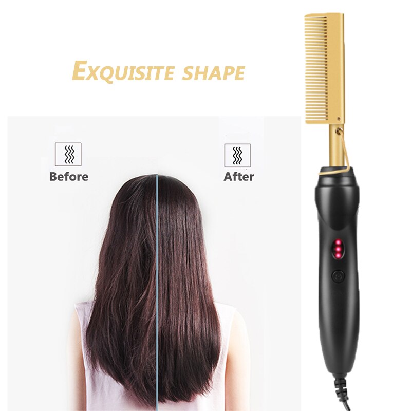 Cepillo alisador de pelo multifunción, plancha de pelo, plancha de calor