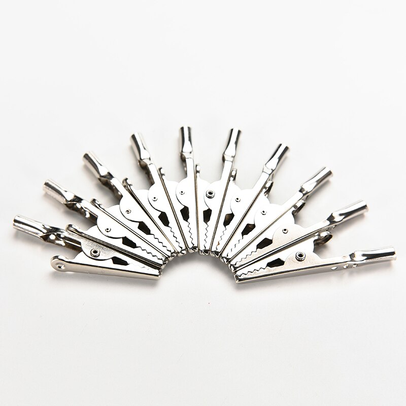 ZLinKJ 10Pcs/lot Stainless Steel Alligator Clips Alligator Crocodile Test Clips Cable Lead Screw Fixing