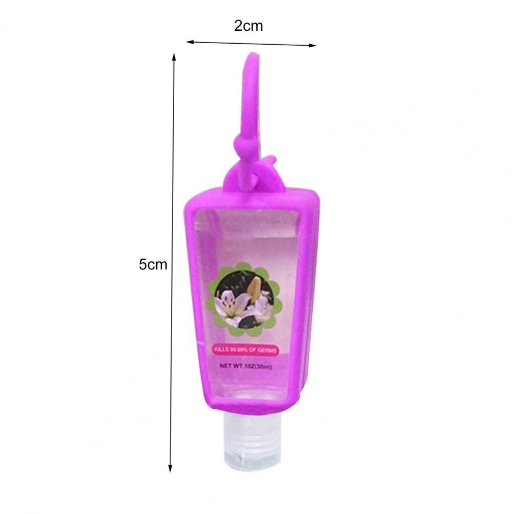 3PCS 30ml Portable Silicone Hanging Protective Case Bottle Holder Hand Soap Moisture Bottling for Travel Business Trip Camping