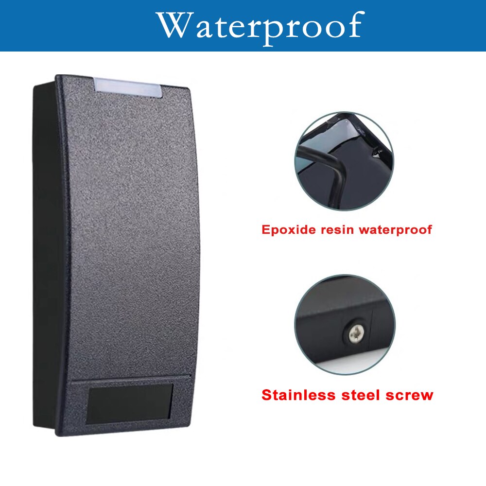 Pumelo security pt -r117 toegangscontrole proximity em-kaartlezer id-kaartlezer voor toegangscontrole aan deuren