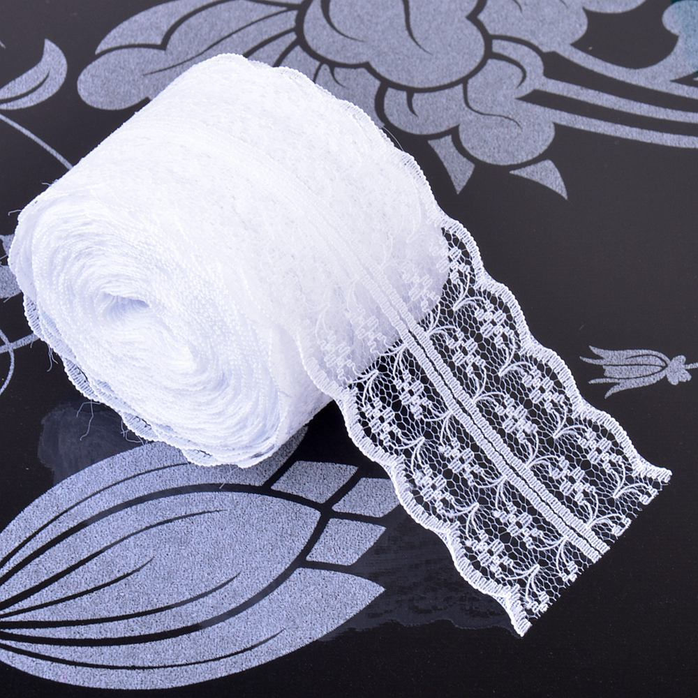 10 Yard/lot DIY Kant Lint Tape 45 MM Kant Breedte Geborduurde Netto Kant Trim Stof Voor naaien Decoratie Kant Stof