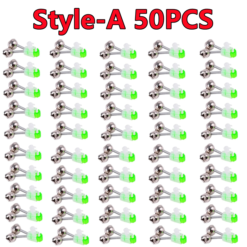 50-5PCS Dubbele Bellen Vissen Indicator Aas Alarm Luid Geluid Alert Bell Clips Nacht Hengel Bell visgerei Outdoor Vissen Bel: Blauw