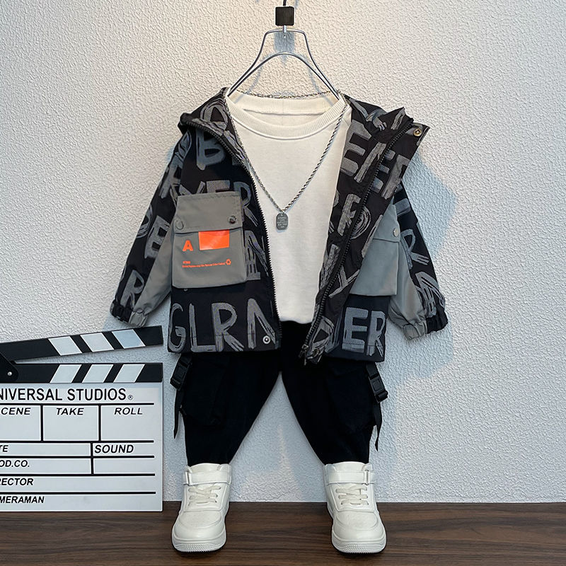 Jongens Meisjes Mode Jas Kinderkleding Jongens Jassen Herfst Kleding Windbreakers Herfst Jongens Koreaanse Stijl Knappe Jassen
