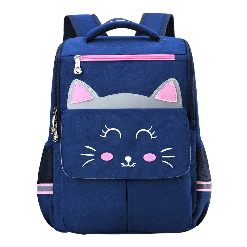 Lovely Cat Girl School Bags for Kids backpack 1-6 Grade School Backpacks Little Girls School Bag bookbag mochila