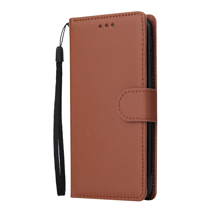 Y6 Case Magnetic Flip Case for Funda Huawei Y6 Case Classic Leather Phone Cases for Huawei Y 6 MRD-LX1 Cover Etui: Brown