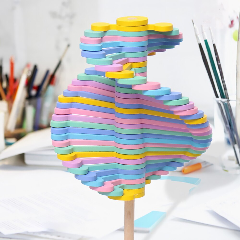 Magic Rotary Spin Lollipop Toy Stress Relief Bar Speelgoed Diy Roterende Lollipop Decompressie Aid Bureau Decoratie