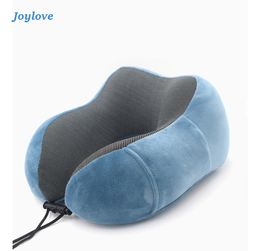 Joylove 1PC U Shaped Memory Foam Neck Pillows Soft Slow Rebound Space Travel Pillow Solid Neck Healthcare Bedding