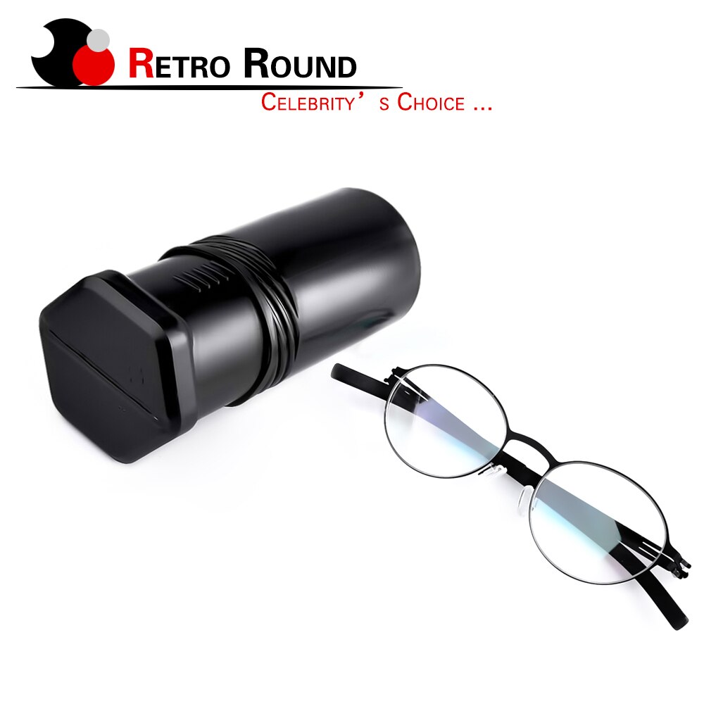 Small Round Retro Glasses Frames Men 0.5mm Stainless Steel Vintage Optical Reading Computer Eyeglasses Presription Eyewear