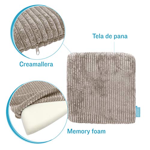 Issage Intelligente Inyoto Memory Foam Zitkussen, Auto Kussen Met Cover, Kussen Met Geheugen Voor Stoel.