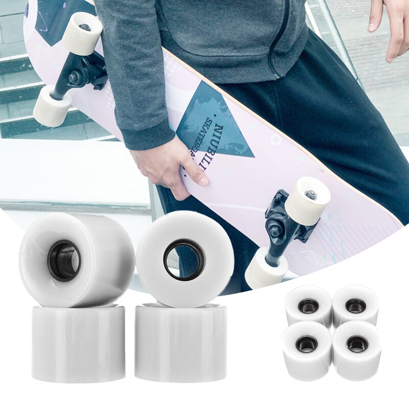 Pu Skateboard Wielen 60Mm X 45Mm Road Skate Pro Speed Up 4Pcs Wielen Skateboard Onderdelen Accessoires Voor gronden Asfalt Road