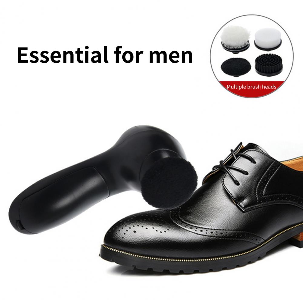 Shoe Polisher Practical Electric Shoe Polisher Black Fine Workmanship Convenient Ergonomic Labor-saving Shoe Shiner