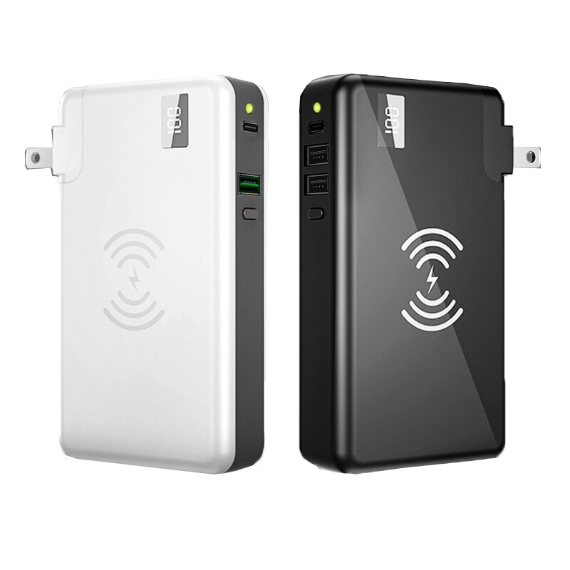 QI Drahtlose Ladegerät power bank 10000mAh 18W PD QC 3,0 Schnelle Ladegerät power 10000mah Für Xiaomi iPhone samsung Externe batterie