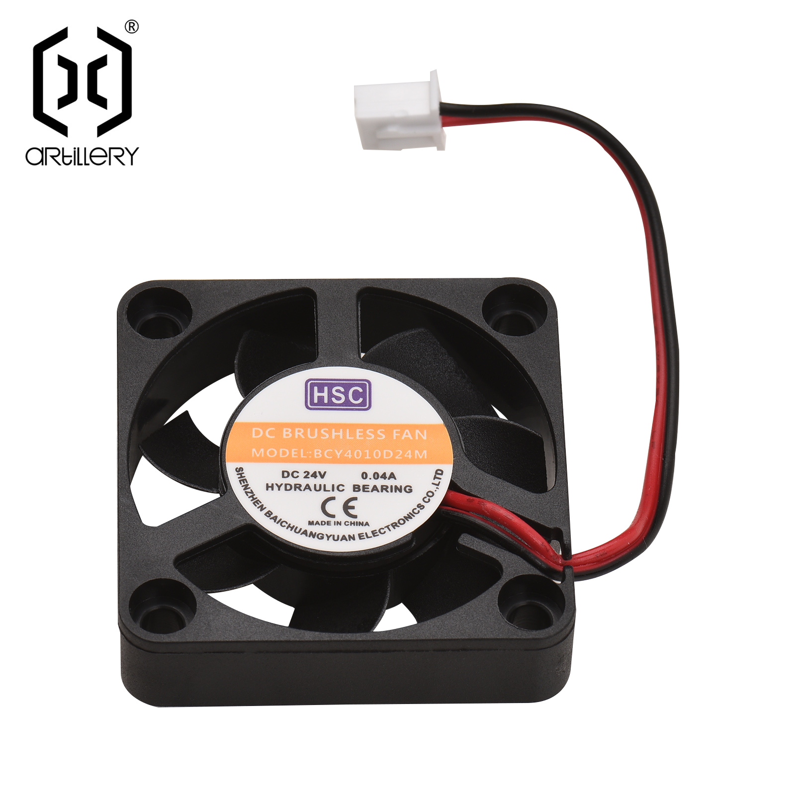 Artillery-piezas de impresora 3D, ventilador de refrigeración 8020/4020/4010, sin escobillas, 24V, velocidad estable para artillería Sidewinder X1 Genius