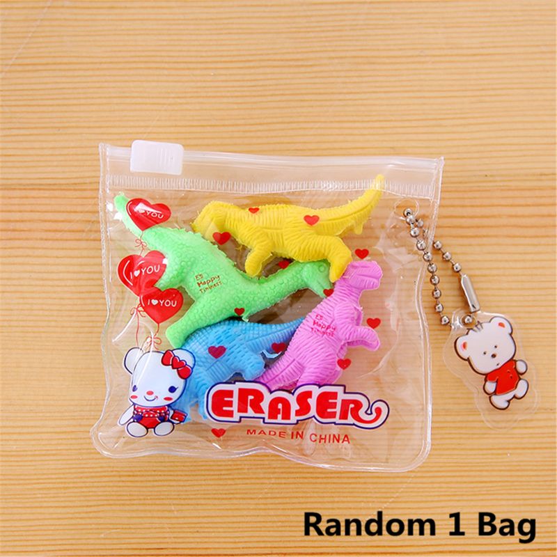30+ Styles Cartoon Shape Rubber Eraser Cute Children Stationery School Supplies Rubber Eraser Correction Supplies Kids
