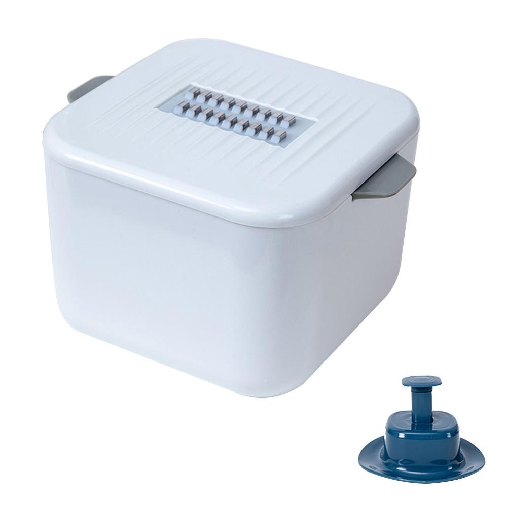 4 In 1 Multifunctionele Groentesnijder Met Drainage Mand Voor Huishoudelijke Gebruik Niet Kwetsen Hand Shredder Aardappel flarden Keuken: white