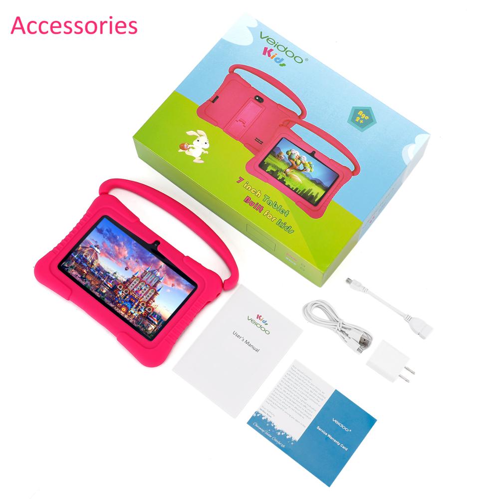 Tablet Pc Kinderen Android Kids-Proof Met 7 Inch Ips Eye-Bescherming Screen-1GB Ram 16 Gb Rom: Roze