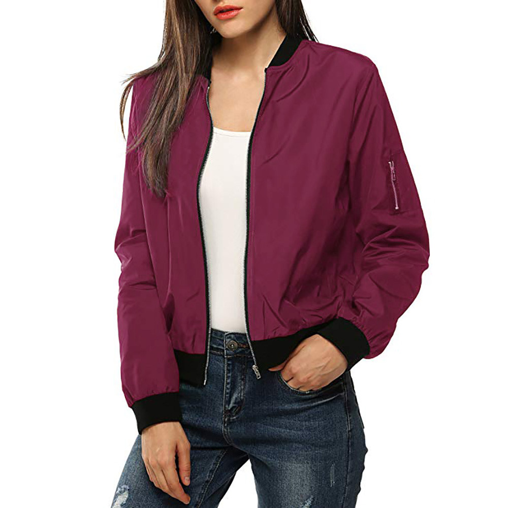 draussen Sport Jacke Bluse Frauen Mantel Klassische Stepp Jacke Kurze Bomber Jacke Streeswear Mantel Herbst Weiblichen