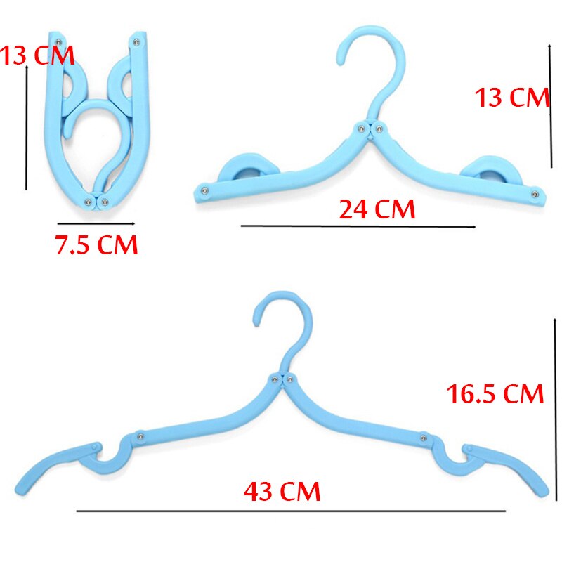 Multifunctional Portable Travel Folding Clothes Hanger Out Door Drying Rack Kids Home Storage Clothing Organizer