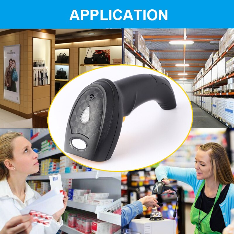 2D Barcode Scanner Handheld Barcode Scanner 1D/2D Qr Bar Code Reader Ontvangst Draagbare Usb Wired Voor Inventaris Pos terminal