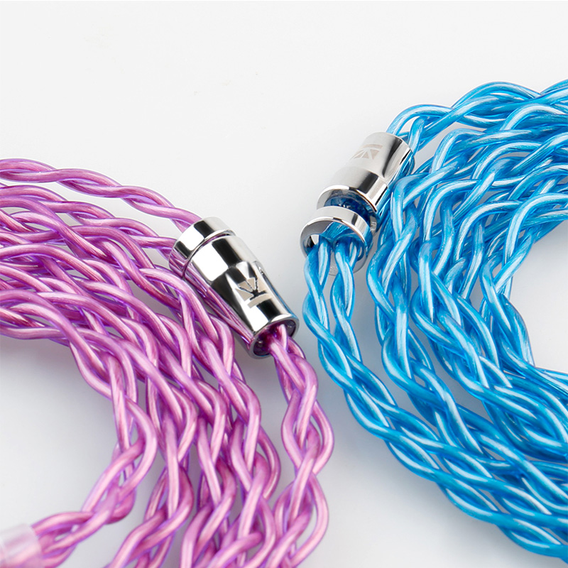 KBEAR Glory 4 Core 6N Single Crystal Copper Upgraded Earphone Cable 2PIN/QDC/MMCX/TFZ Earbuds Connector for KS1 KS2 LARK KZ IEMS