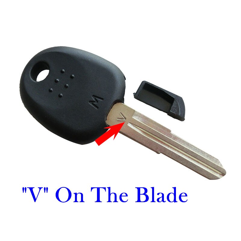 Transponder Sleutel Shell voor Hyundai Accent Coupe Getz H-1 Elantra Excel Getz Lavita TiburonTucson Verna Links Blade Autosleutel: V On The Blade