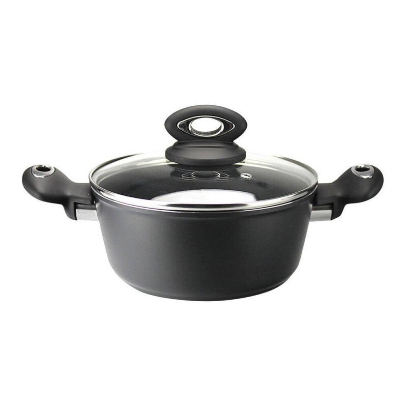 VITREX 71PVCANAT20 - Olla de aluminio antiadherente 2 capas inducción toque soft-Touch modelo NATURE de 20 cm