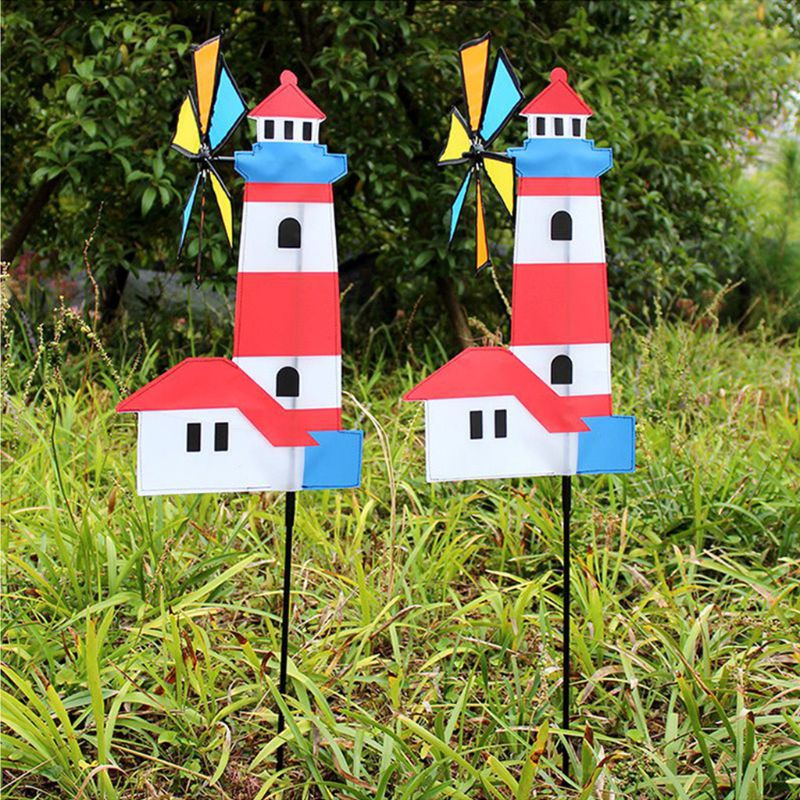 3d hus vindmølle vindspinner hvirvelig pinwheel gård haveindretning udendørs klassisk børnelegetøj