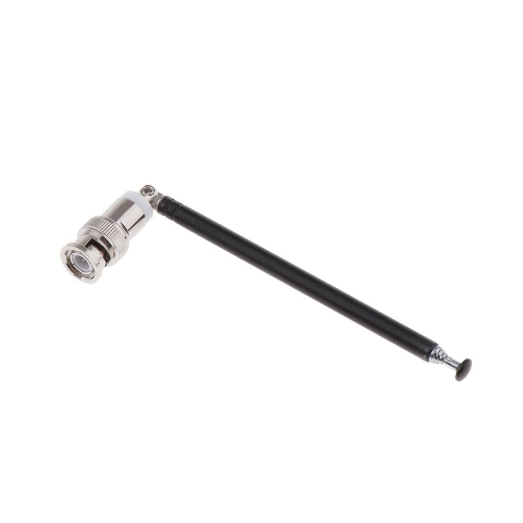 Extendable Telescopic Antenna BNC Connector For Wireless Microphone Receiver