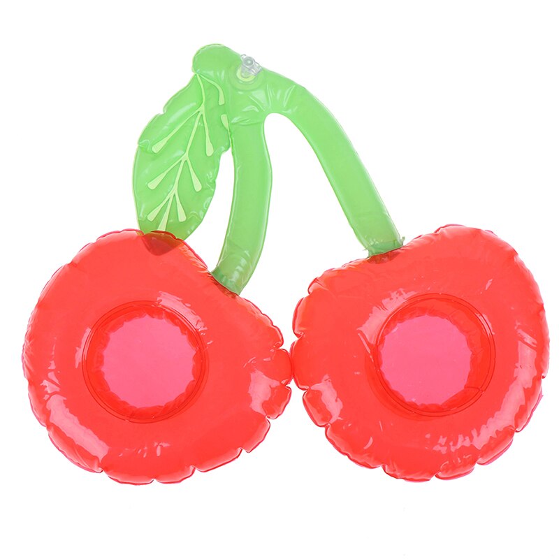 Kirsebærformet rød swimmingpool drikkeholder voksen / barn oppustelig pool værktøj sommer pool legetøj
