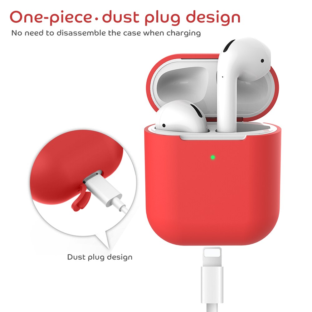 Earphone Case For Apple Airpods 2 Air pods 2 Silicone Cover Wireless bluetooth Headset Cases For Airpods 2 For Airpods2