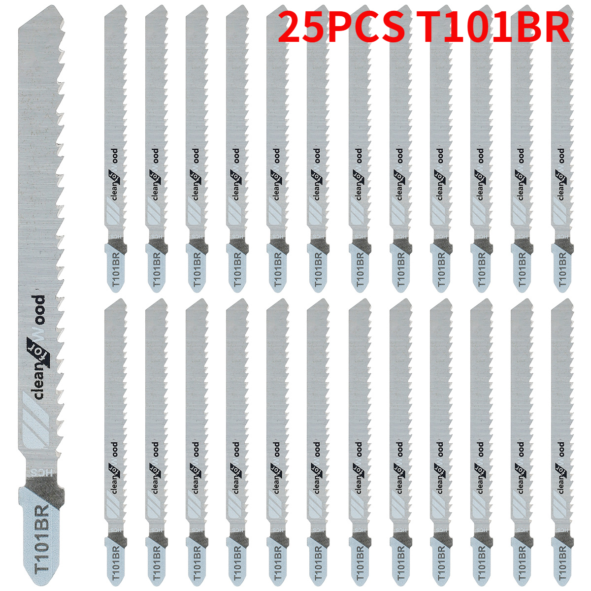 25 Stuks Jig Zaagblad Set Hcs Zaagbladen T-Schacht Snelle Cut Down Jigsaw Blade Jig Saw Cutter accessoires T101AO /T101B /T111C/T101BR