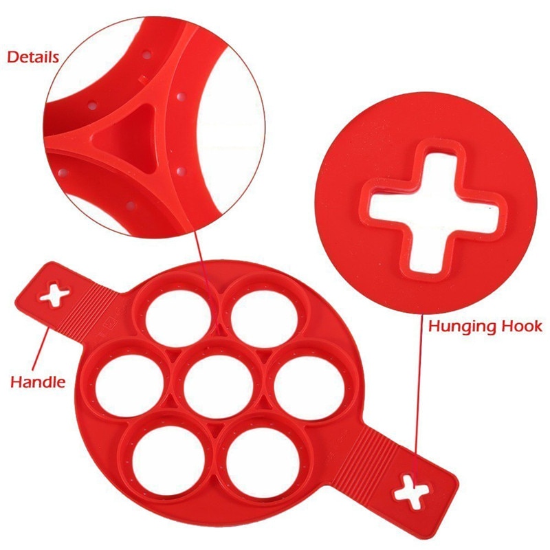 Silicone Pancake Maker Egg Ring Maker Nonstick Easy Fantastic Egg Omelette Mold Kitchen Gadgets Cooking Tools flip cooker