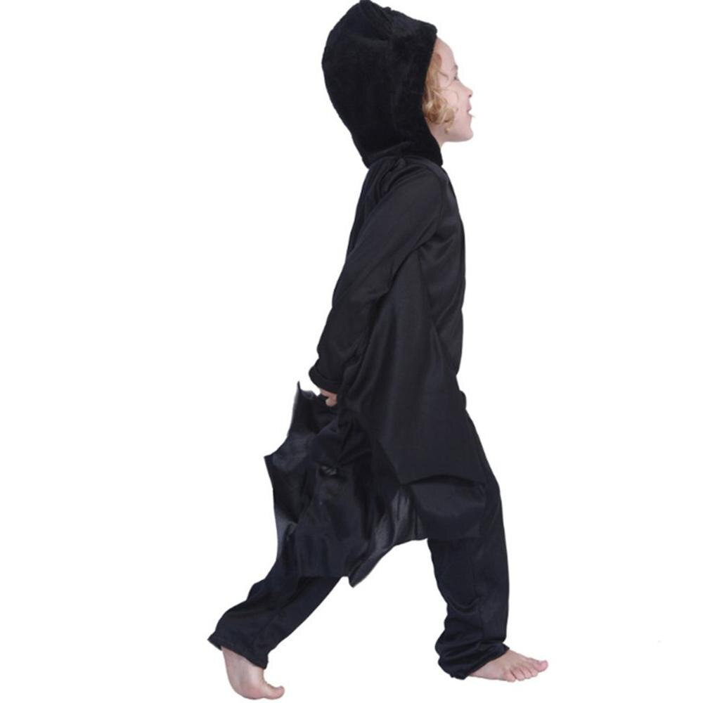 Zwart Vampier Kinderen Kostuum Maskerade Black Evil Horror Capuchon Vampier Cosplay