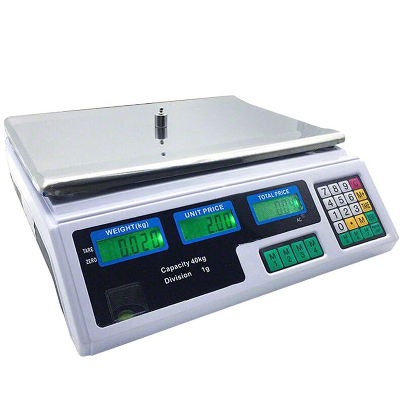 2G-40Kg/5G Draagbare Elektronische Weegschaal Post Voedsel Wegen Keukenweegschaal Led Elektronische Weegschaal Precisie meten