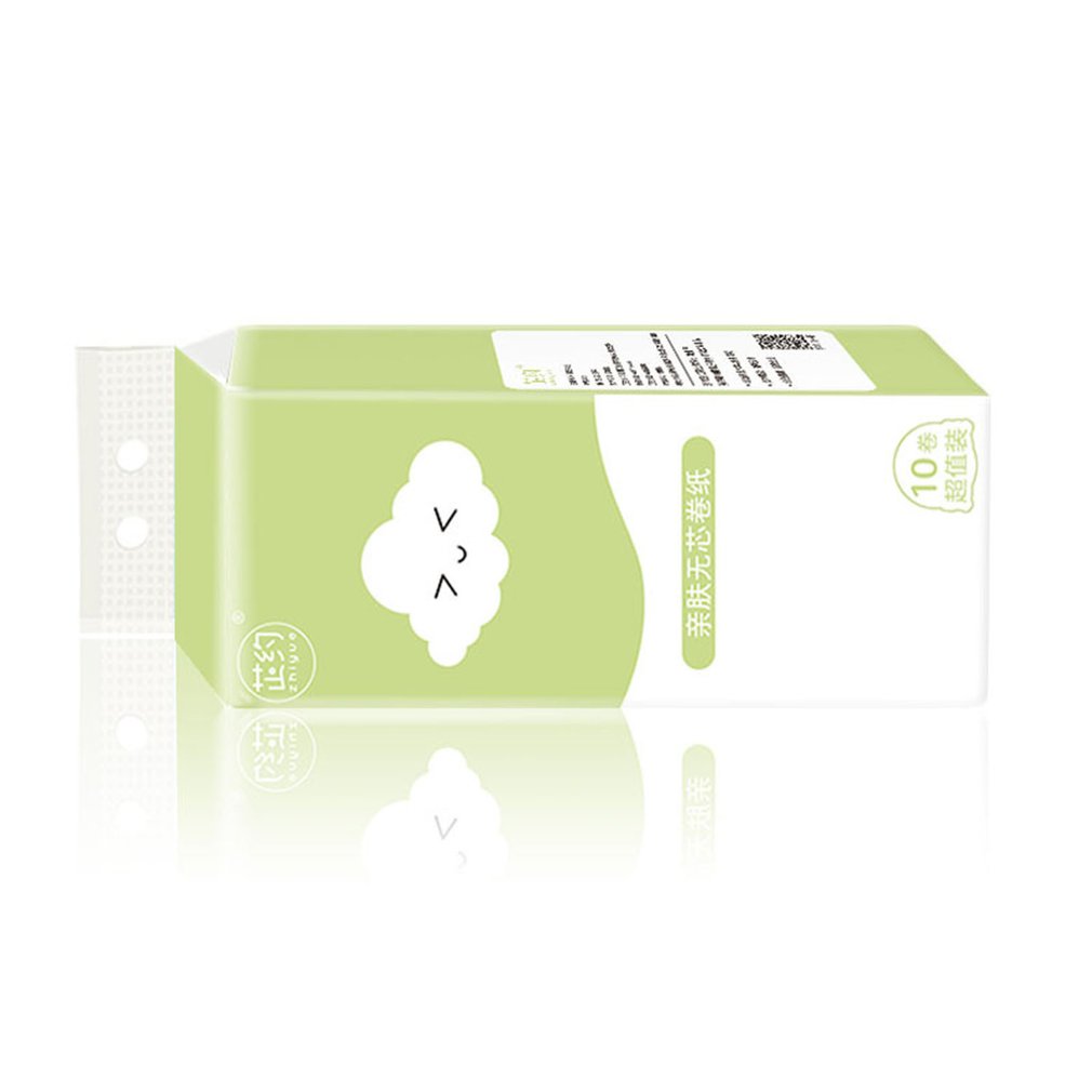 Huishoudelijke Toiletpapier Houtpulp Tissues Papier Coreless Speciale Papieren Handdoeken Toiletpapier 10 Rolls