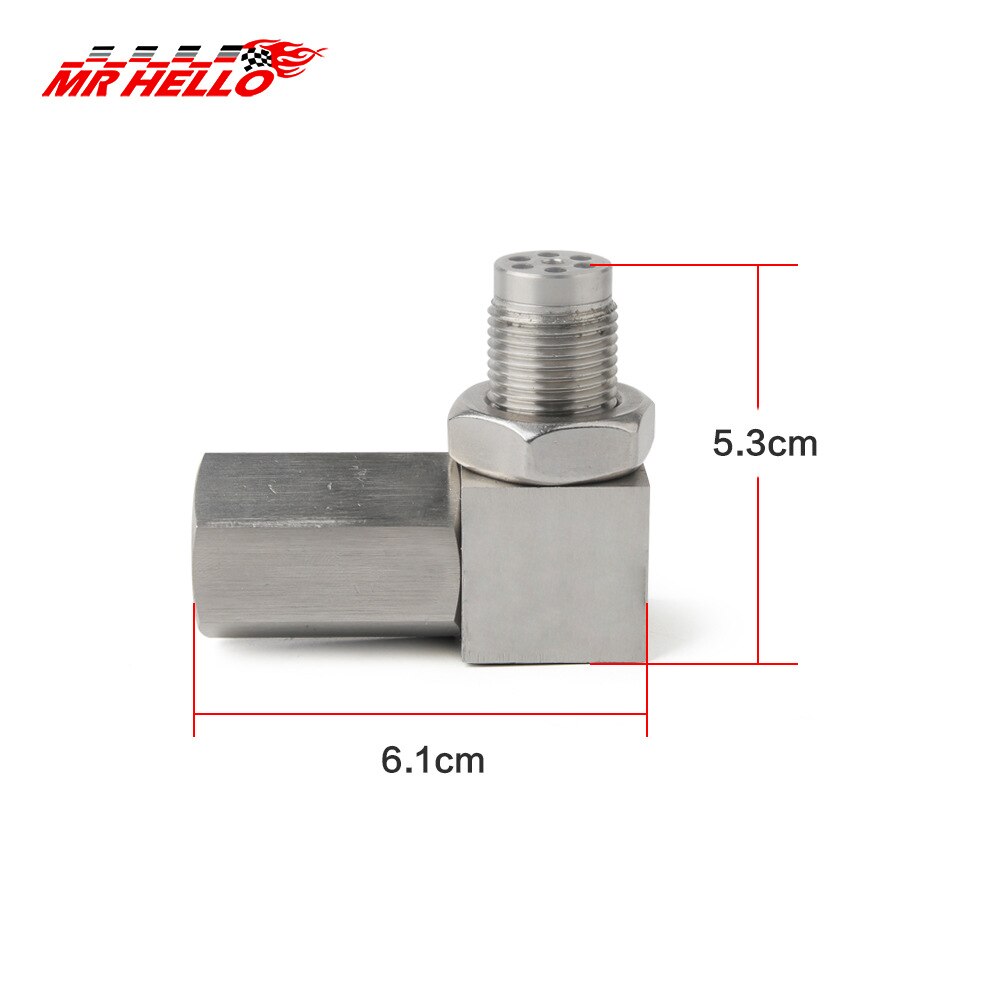 Universal 90 Degree or 45 Degree Oxygen Sensor Extender 02 Bung Extension Catalytic Converter O2 Oxygen Sensor Spacer