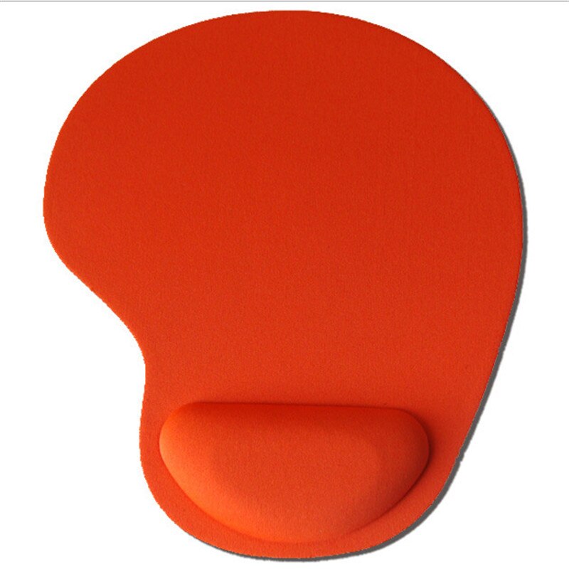 Anti-Slip Muismat Muismat met Gel Polssteun voor PC Macbook Laptop: Oranje