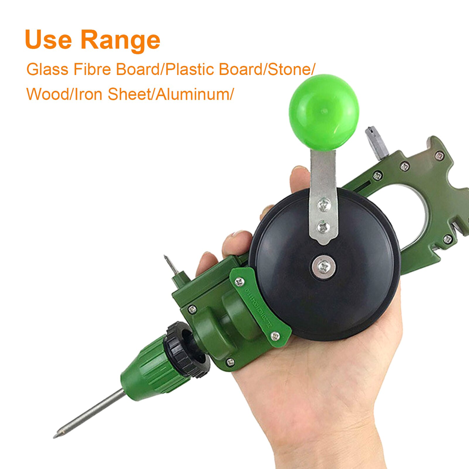 Puncher Home Use Hand Crank Puncher Portable Tile Glass Circle Cutter Multi-Functional Handheld Cutting Tool Handheld Puncher