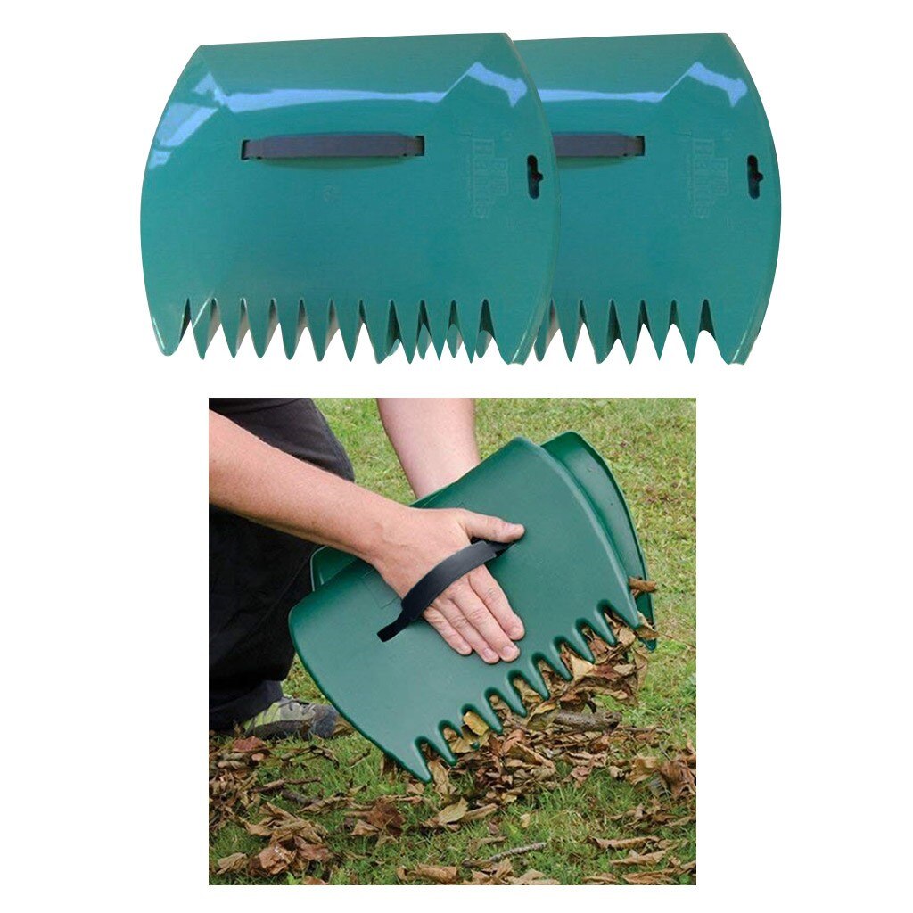 Paire de feuilles collecteur de poche pinces feuilles jardin nettoyage pelle jardin Pick outil déchets pince feuilles vers le haut outil de nettoyage # j3s