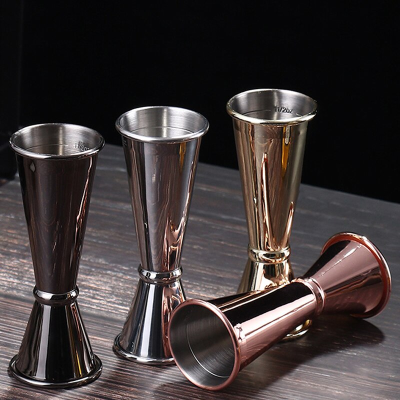 Stainless Steel Cocktail Scale Cup Kitchen Double Head Measuring Cup Bartending Measuring Cup Bar Accessories