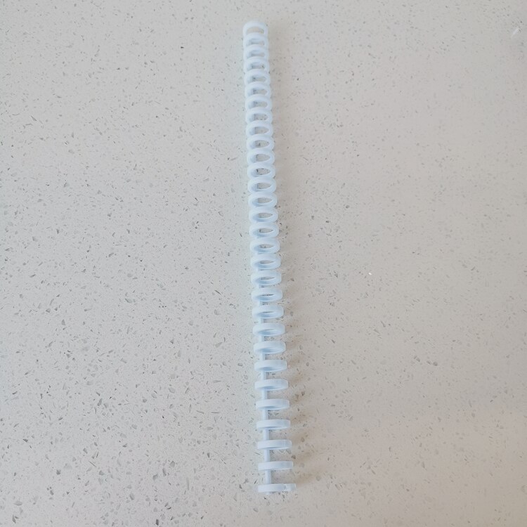 12mm reliure anneau anneau boucle reliure bande perforée machine A4 / 30 trou B5 / 26 trou document en plastique feuille mobile papier chaîne: light blue