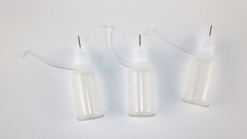 6Stck 30ml Nadelspitze Kleber Flasche DIY Papier Kunst Werkzeug Handwerk Parper Präzision Flasche Nadel Flasche Applikator