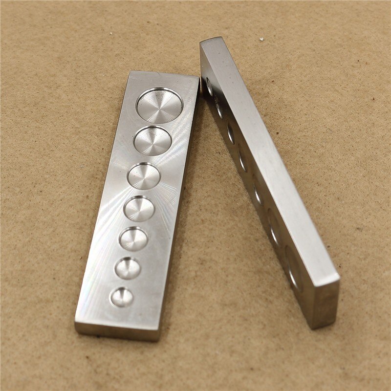 Junetree Double Cap Leather Rivet Rapid Setter Tool Kit & Steel Anvil Die Rivet Installation Tool multi size set