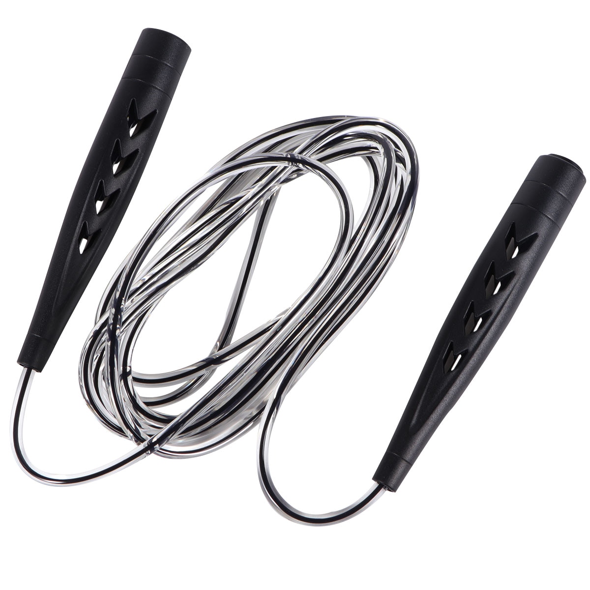 Cuerda de saltar para Fitness, cuerda de saltar para deportes, cuerda de saltar para deportes, cuerda de saltar para Educación Física especial, examen: Black