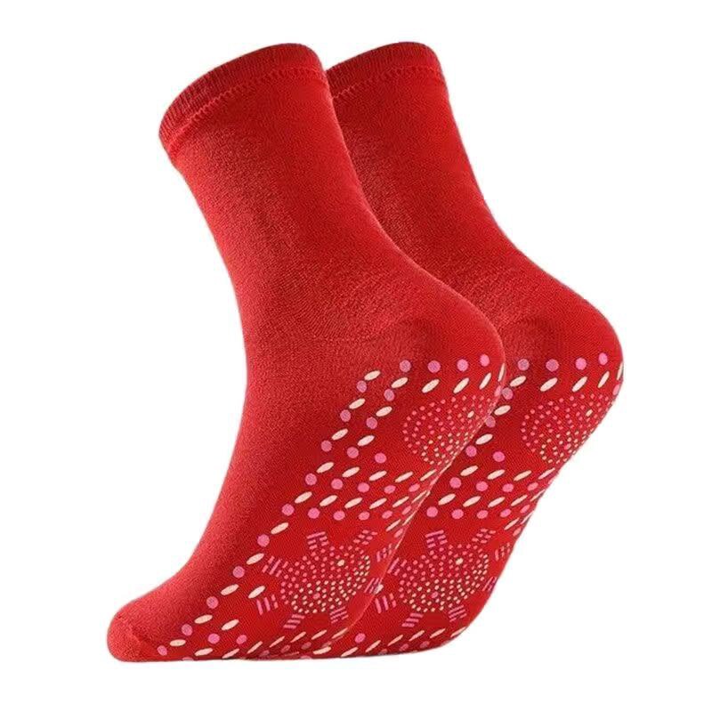 Calze autoriscaldanti uomo donna calze comode traspiranti riscaldate calze YS-acquistare: Rosso
