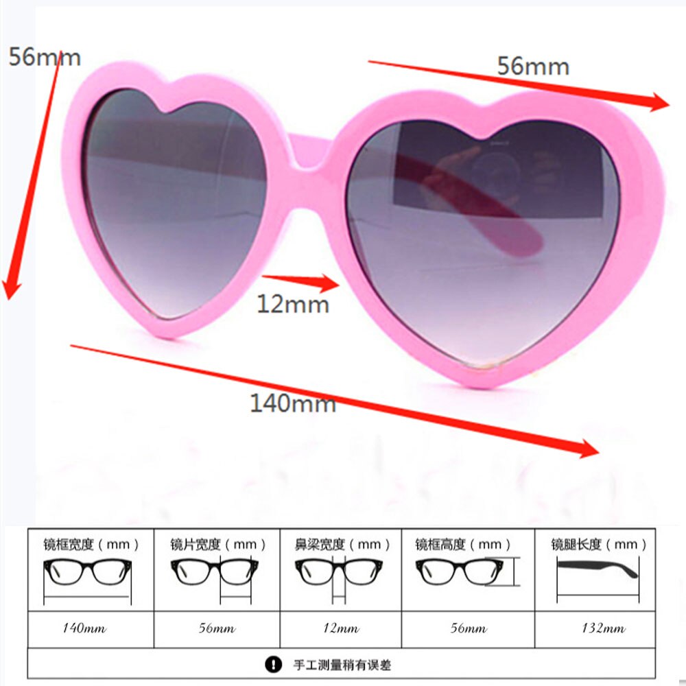 1pc Love Heart Sunglasses Women Rimless Spectacles Female Lolita Hearts Shape Eyeglasses Ladies Glasses of a Heart Sun Glasses