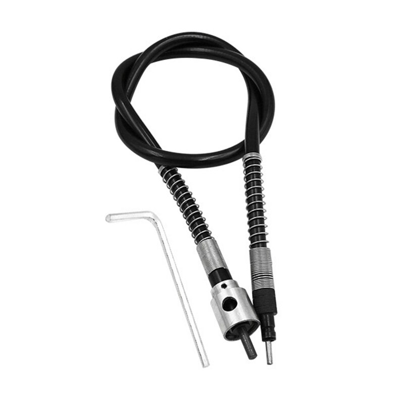 Electric Chisel Carving Tool Wood Carving Machine Woodworking Chisel with 5 Blades Hand Tool HFing: Xible shaft