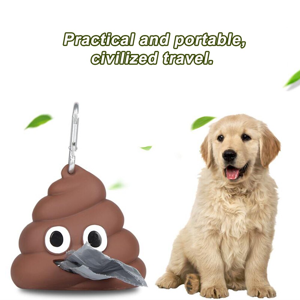 Biodegradable Dog Poo Bag Pet Waste Poop Pick Up Garbage Bags Bone Dispenser 2